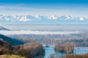 The Pyrenees seen from Toulouse